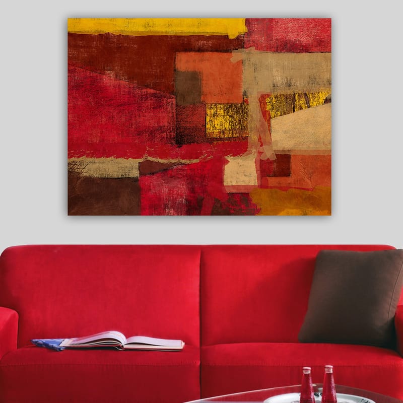 Dekorativ Canvasbilde 70x100 cm - Flerfarget - Interiør - Maleri & posters - Lerretsbilder