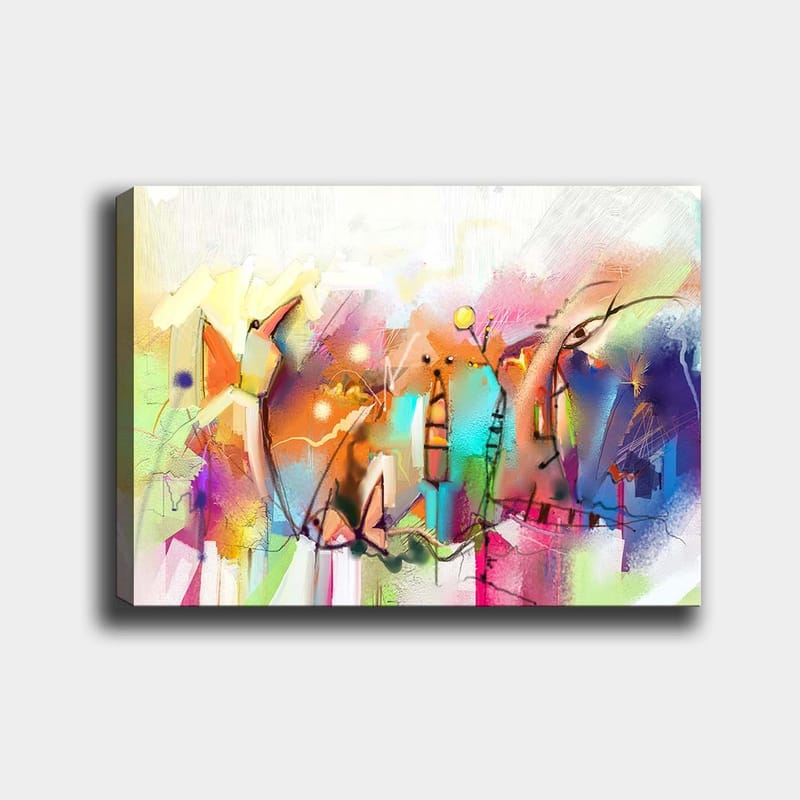 Dekorativ Canvasbilde 70x100 cm - Flerfarget - Interiør - Maleri & posters - Lerretsbilder