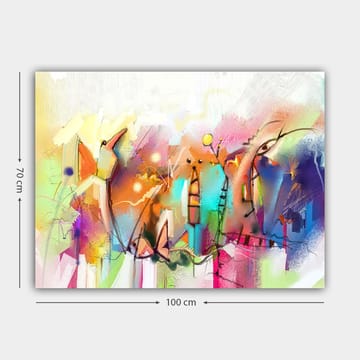 Dekorativ Canvasbilde 70x100 cm - Flerfarget - Interiør - Maleri & posters - Lerretsbilder