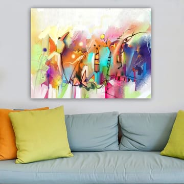 Dekorativ Canvasbilde 70x100 cm - Flerfarget - Interiør - Maleri & posters - Lerretsbilder