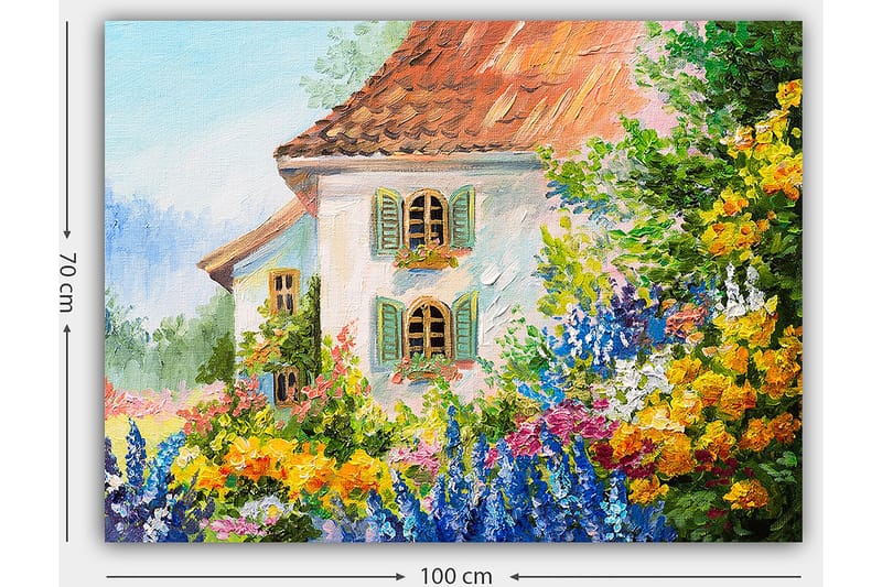 Dekorativ Canvasbilde 70x100 cm - Flerfarget - Interiør - Maleri & posters - Lerretsbilder