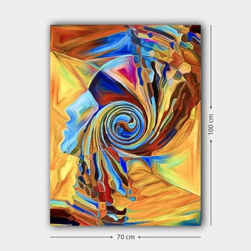 Dekorativ Canvasbilde 70x100 cm - Flerfarget - Interiør - Maleri & posters - Lerretsbilder