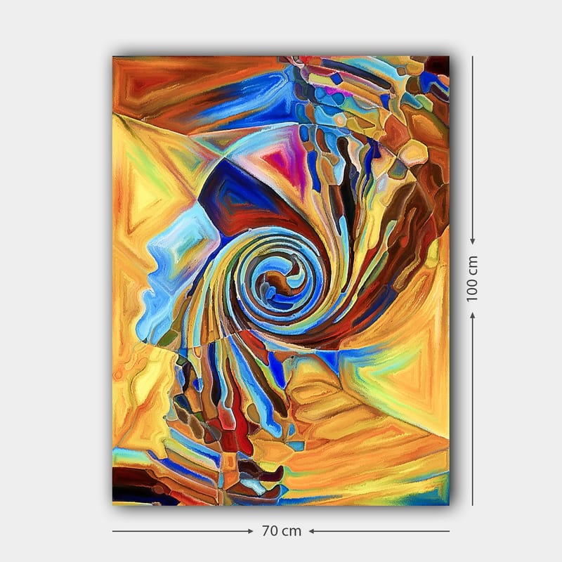 Dekorativ Canvasbilde 70x100 cm - Flerfarget - Interiør - Maleri & posters - Lerretsbilder