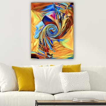 Dekorativ Canvasbilde 70x100 cm - Flerfarget - Interiør - Maleri & posters - Lerretsbilder