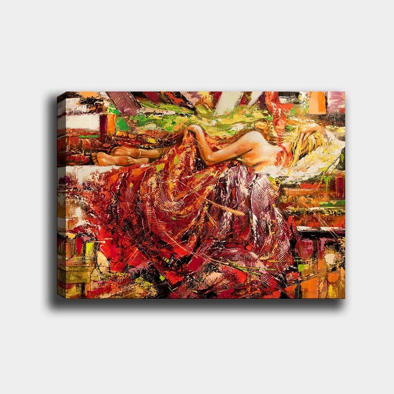 Dekorativ Canvasbilde 70x100 cm - Flerfarget - Interiør - Maleri & posters - Lerretsbilder