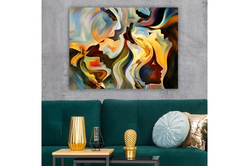 Dekorativ Canvasbilde 70x100 cm - Flerfarget - Interiør - Maleri & posters - Lerretsbilder