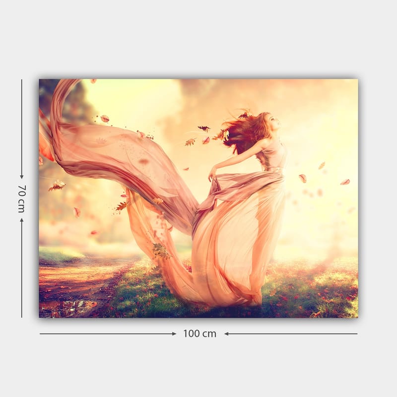 Dekorativ Canvasbilde 70x100 cm - Flerfarget - Interiør - Maleri & posters - Lerretsbilder