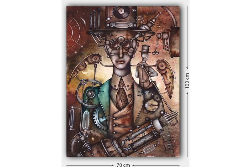 Dekorativ Canvasbilde 70x100 cm - Flerfarget - Interiør - Maleri & posters - Lerretsbilder