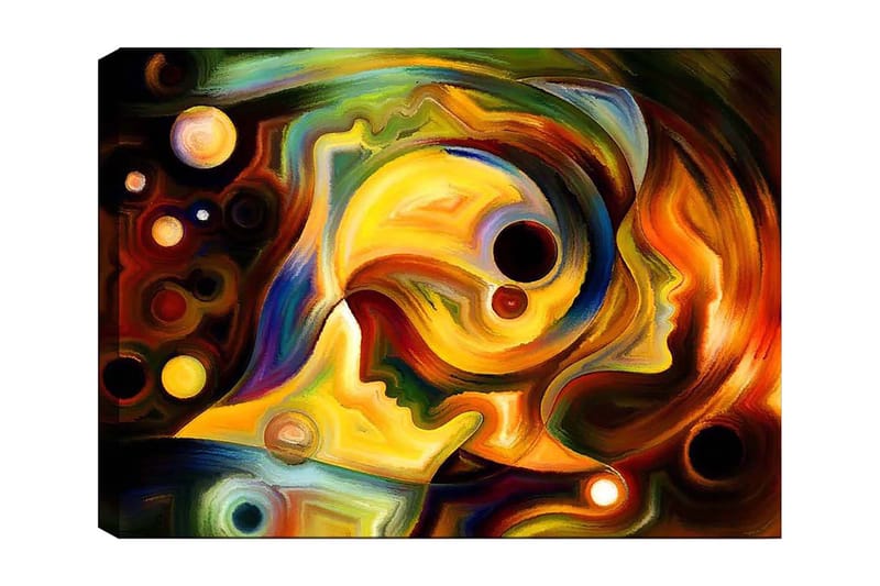 Dekorativ Canvasbilde 70x100 cm - Flerfarget - Interiør - Maleri & posters - Lerretsbilder