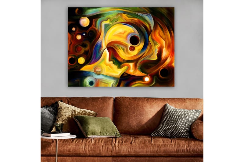Dekorativ Canvasbilde 70x100 cm - Flerfarget - Interiør - Maleri & posters - Lerretsbilder
