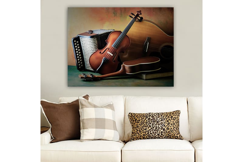 Dekorativ Canvasbilde 70x100 cm - Flerfarget - Interiør - Maleri & posters - Lerretsbilder