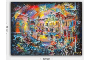 Dekorativ Canvasbilde 70x100 cm - Flerfarget - Interiør - Maleri & posters - Lerretsbilder