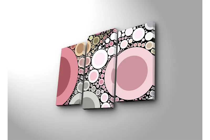 Dekorativ Canvasbilde LED-belysning 3 Deler - Flerfarget - Interiør - Maleri & posters - Lerretsbilder