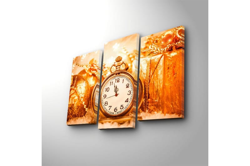 Dekorativ Canvasbilde LED-belysning 3 Deler - Flerfarget - Interiør - Maleri & posters - Lerretsbilder