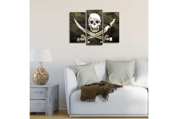 Dekorativ Canvasbilde LED-belysning 3 Deler - Flerfarget - Interiør - Maleri & posters - Lerretsbilder