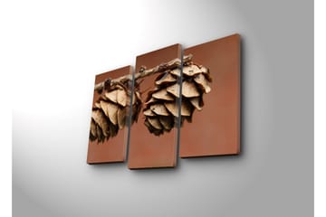 Dekorativ Canvasbilde LED-belysning 3 Deler - Flerfarget - Interiør - Maleri & posters - Lerretsbilder