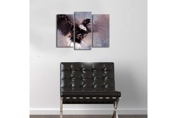 Dekorativ Canvasbilde LED-belysning 3 Deler - Flerfarget - Interiør - Maleri & posters - Lerretsbilder