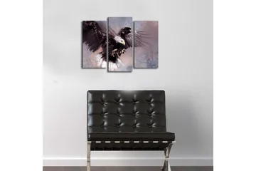 Dekorativ Canvasbilde LED-belysning 3 Deler - Flerfarget - Interiør - Maleri & posters - Lerretsbilder