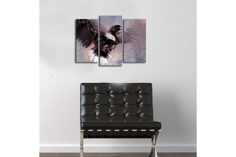 Dekorativ Canvasbilde LED-belysning 3 Deler - Flerfarget - Interiør - Maleri & posters - Lerretsbilder