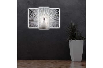 Dekorativ Canvasbilde LED-belysning 3 Deler - Flerfarget - Interiør - Maleri & posters - Lerretsbilder