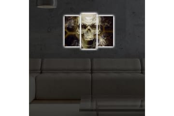 Dekorativ Canvasbilde LED-belysning 3 Deler - Flerfarget - Interiør - Maleri & posters - Lerretsbilder