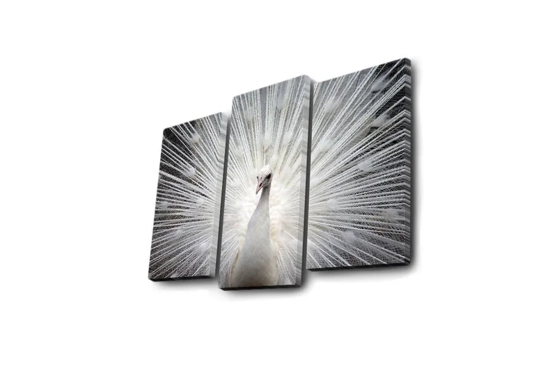 Dekorativ Canvasbilde LED-belysning 3 Deler - Flerfarget - Interiør - Maleri & posters - Lerretsbilder