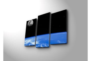 Dekorativ Canvasbilde LED-belysning 3 Deler - Flerfarget - Interiør - Maleri & posters - Lerretsbilder