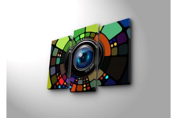 Dekorativ Canvasbilde LED-belysning 3 Deler - Flerfarget - Interiør - Maleri & posters - Lerretsbilder