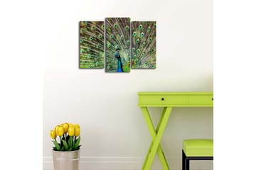 Dekorativ Canvasbilde LED-belysning 3 Deler - Flerfarget - Interiør - Maleri & posters - Lerretsbilder