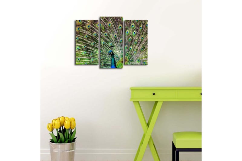 Dekorativ Canvasbilde LED-belysning 3 Deler - Flerfarget - Interiør - Maleri & posters - Lerretsbilder