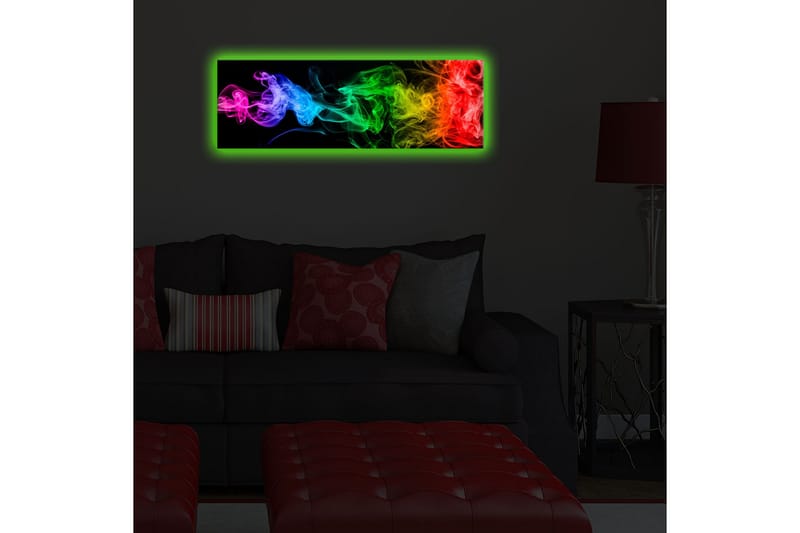 Dekorativ Canvasbilde LED-belysning - Flerfarget - Interiør - Maleri & posters - Lerretsbilder