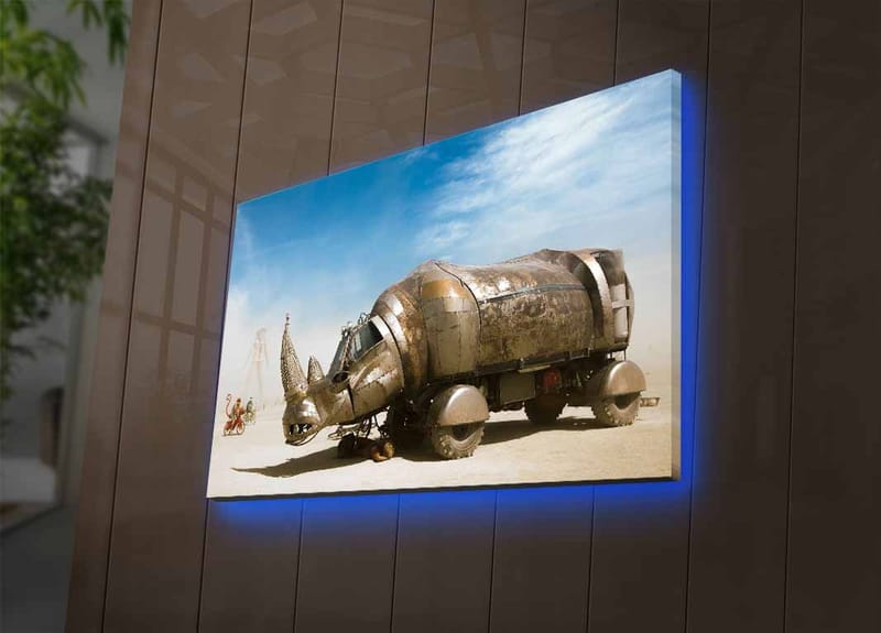 Dekorativ Canvasbilde med LED 45x70 cm - Flerfarget - Interiør - Maleri & posters - Lerretsbilder