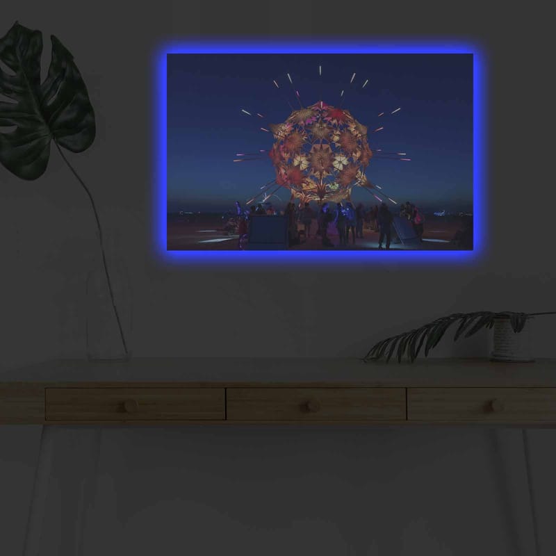Dekorativ Canvasbilde med LED 45x70 cm - Flerfarget - Interiør - Maleri & posters - Lerretsbilder