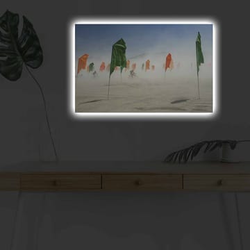 Dekorativ Canvasbilde med LED 45x70 cm - Flerfarget - Interiør - Maleri & posters - Lerretsbilder