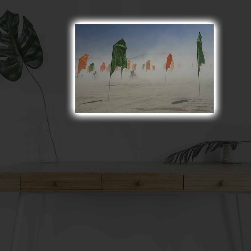Dekorativ Canvasbilde med LED 45x70 cm - Flerfarget - Interiør - Maleri & posters - Lerretsbilder