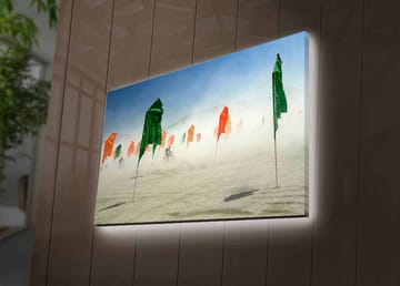 Dekorativ Canvasbilde med LED 45x70 cm - Flerfarget - Interiør - Maleri & posters - Lerretsbilder