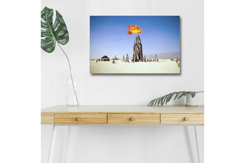 Dekorativ Canvasbilde med LED 45x70 cm - Flerfarget - Interiør - Maleri & posters - Lerretsbilder