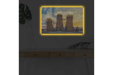 Dekorativ Canvasbilde med LED 45x70 cm - Flerfarget - Interiør - Maleri & posters - Lerretsbilder