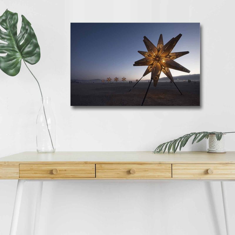 Dekorativ Canvasbilde med LED 45x70 cm - Flerfarget - Interiør - Maleri & posters - Lerretsbilder