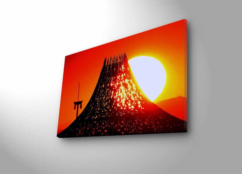 Dekorativ Canvasbilde med LED 45x70 cm - Flerfarget - Interiør - Maleri & posters - Lerretsbilder