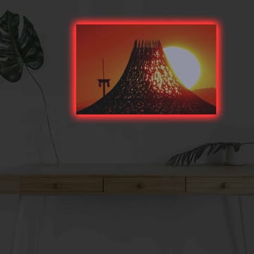 Dekorativ Canvasbilde med LED 45x70 cm - Flerfarget - Interiør - Maleri & posters - Lerretsbilder