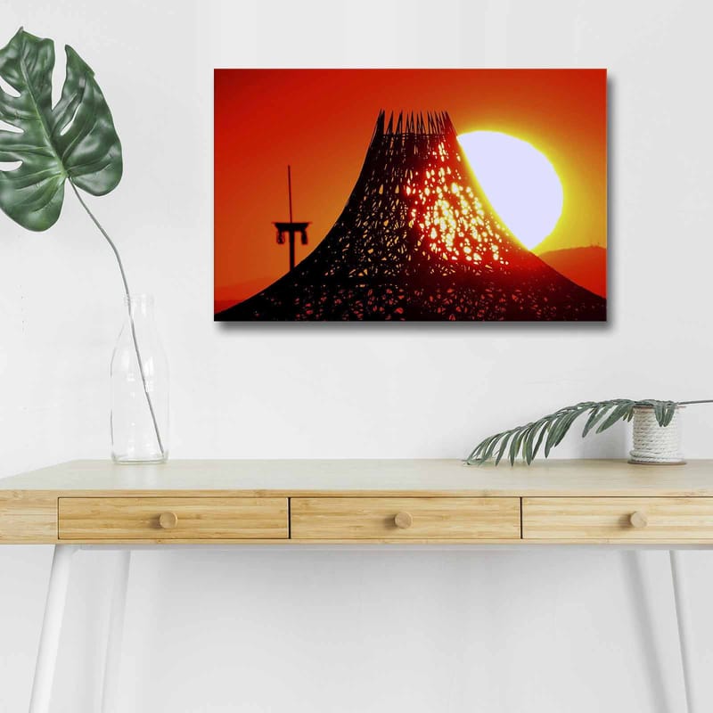 Dekorativ Canvasbilde med LED 45x70 cm - Flerfarget - Interiør - Maleri & posters - Lerretsbilder