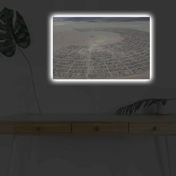 Dekorativ Canvasbilde med LED 45x70 cm - Flerfarget - Interiør - Maleri & posters - Lerretsbilder