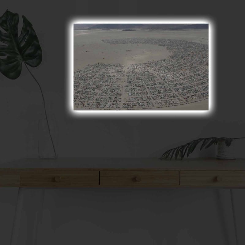Dekorativ Canvasbilde med LED 45x70 cm - Flerfarget - Interiør - Maleri & posters - Lerretsbilder