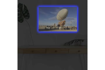 Dekorativ Canvasbilde med LED 45x70 cm - Flerfarget - Interiør - Maleri & posters - Lerretsbilder