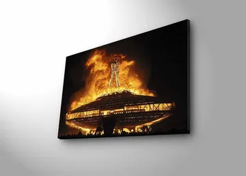 Dekorativ Canvasbilde med LED 45x70 cm - Flerfarget - Interiør - Maleri & posters - Lerretsbilder