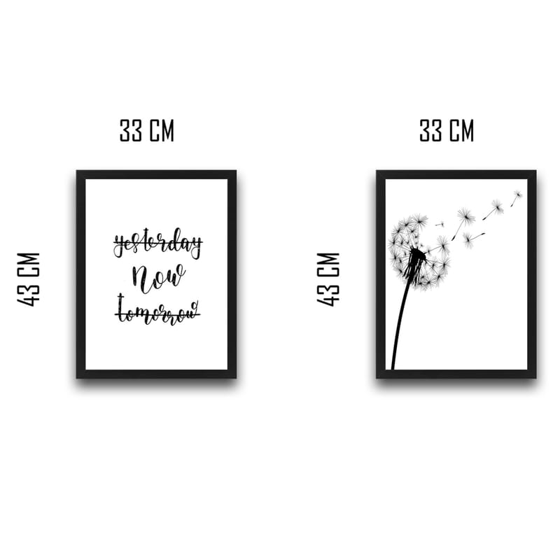 Dekorativ InnRammemet maling 2-Deler 30x40 cm - Flerfarget - Interiør - Maleri & posters - Lerretsbilder