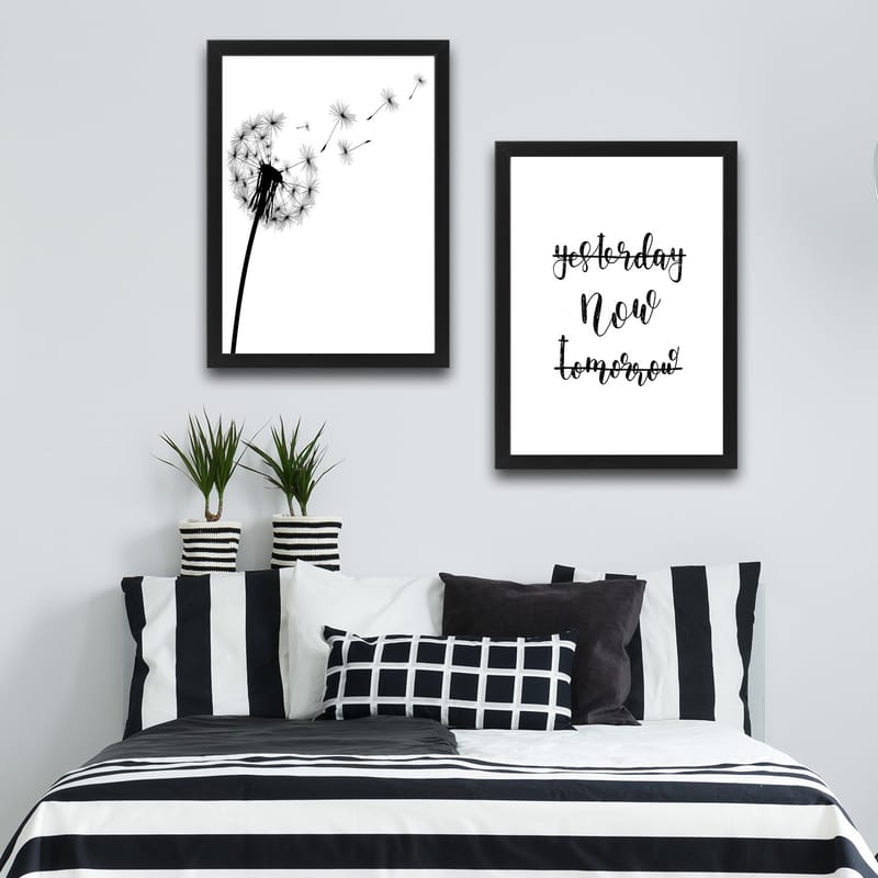 Dekorativ InnRammemet maling 2-Deler 30x40 cm - Flerfarget - Interiør - Maleri & posters - Lerretsbilder