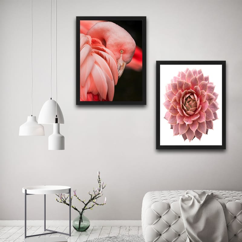 Dekorativ InnRammemet maling 2-Deler 30x40 cm - Flerfarget - Interiør - Maleri & posters - Lerretsbilder