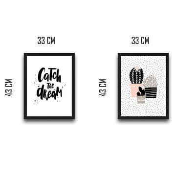 Dekorativ InnRammemet maling 2-Deler 30x40 cm - Flerfarget - Interiør - Maleri & posters - Lerretsbilder